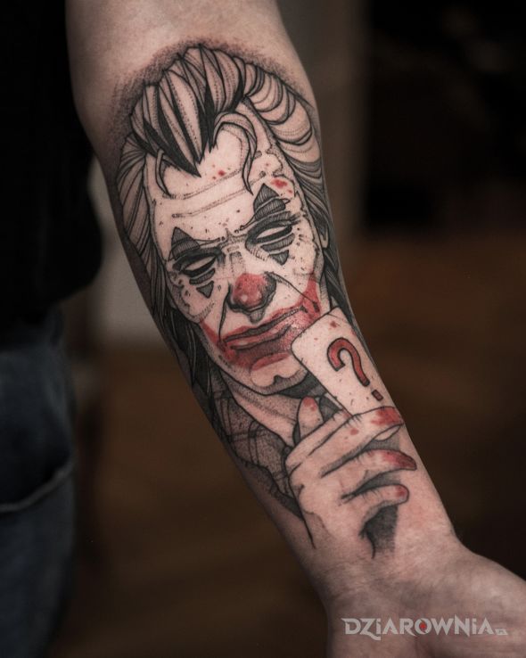 Tatuaż joker  batman - postacie