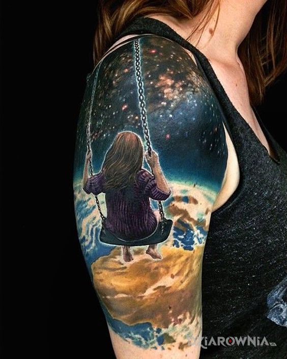 Tatuaż buju buju w kosmosie - postacie