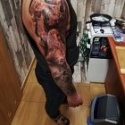 Tatoo - rękaw z czaszkami