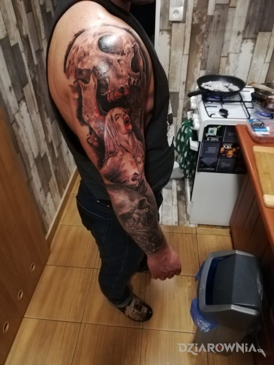 Tatuaż tatoo - czaszki