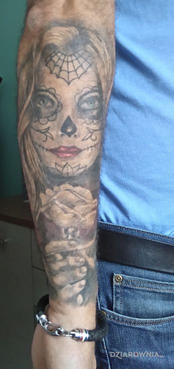 Tatuaż santa muerte - santa muerte