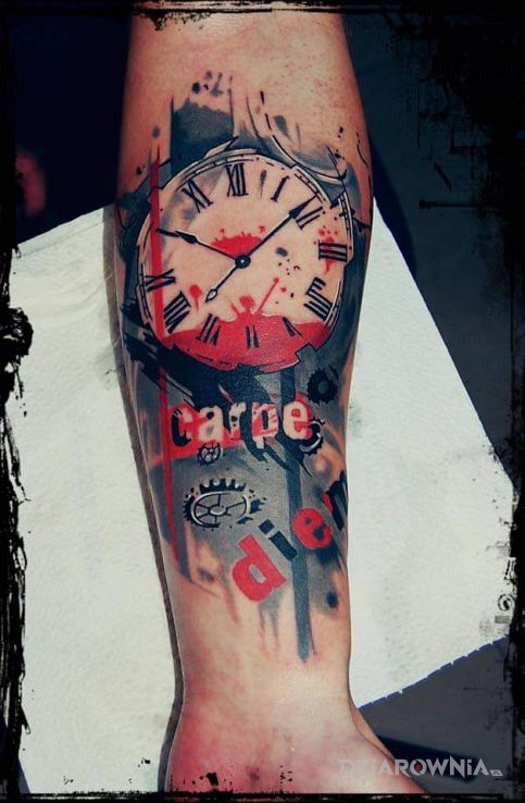 Tatuaż trash polka - rękawy