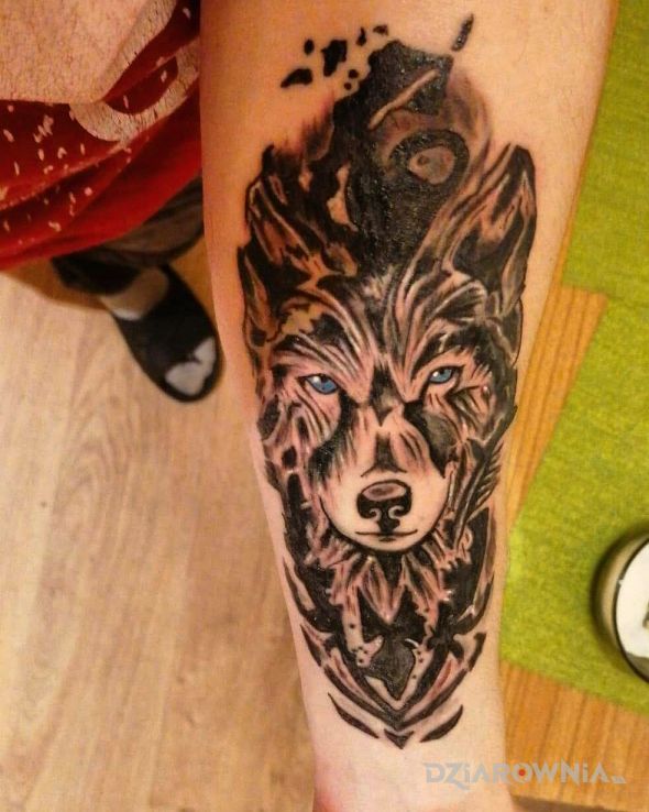 Tatuaż wilk tattoo - zwierzęta