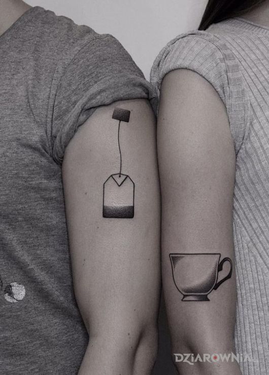 Tatuaż herbatka - przedmioty