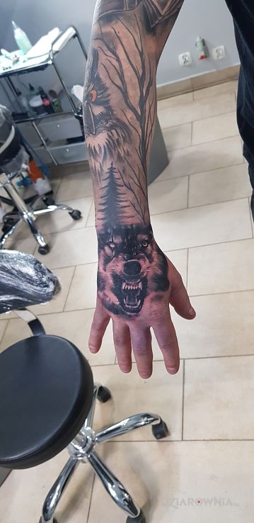 Tatuaż wolf - zwierzęta