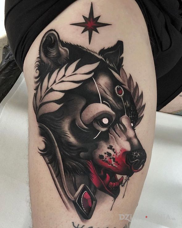 Tatuaż misiek - zwierzęta