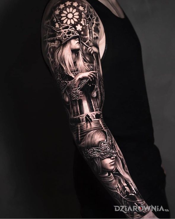 Tatuaż niewidome wieszczki - 3D