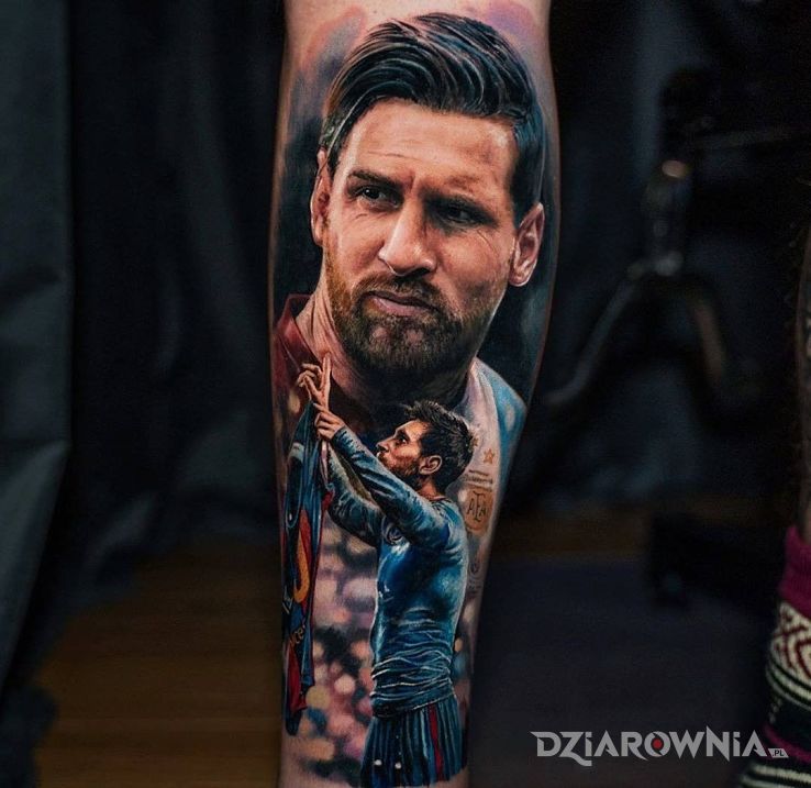 Tatuaż boski messi - 3D