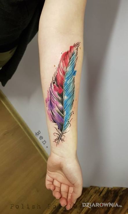 Tatuaż piórko - pozostałe