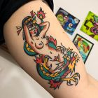 Kobieta / Smok / Old School / Traditional