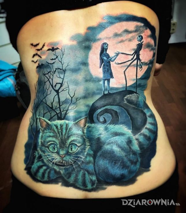 Tatuaż połączenie dwóch filmów - postacie