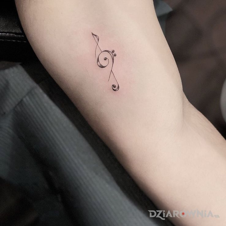 Tatuaż klucz wiolinowy - pozostałe