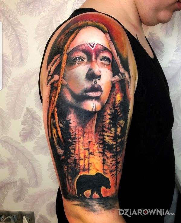 Tatuaż kontynuacja rękawa - 3D