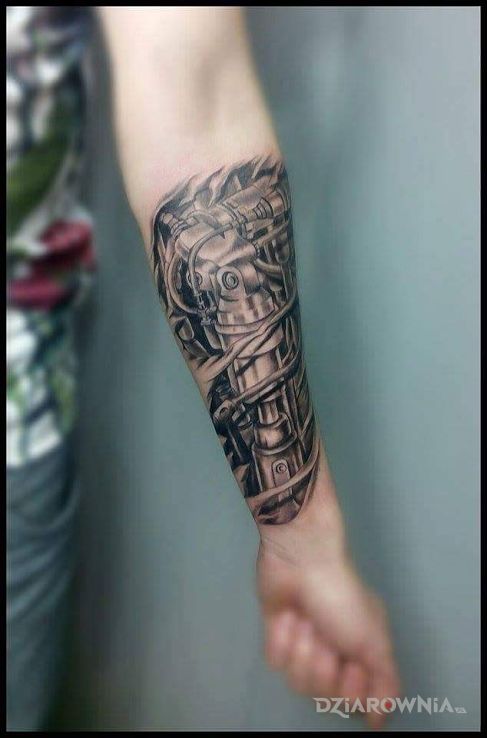 Tatuaż biomechanical - 3D
