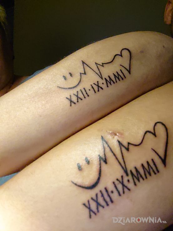 Tatuaż mój i mej miłości - czarno-szare