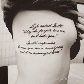 Życie zadało pytanie Śmierci