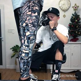 Noga w kawałeczkach