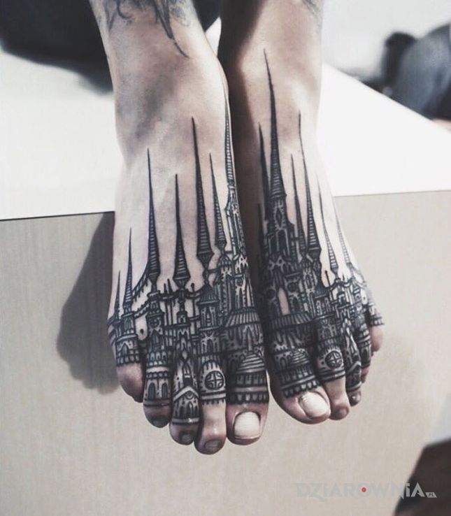 Tatuaż zamek - pozostałe