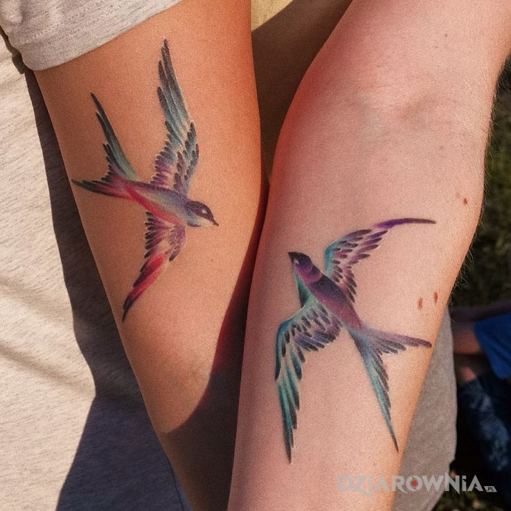 Tatuaż ptaszyny - zwierzęta