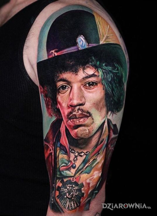 Tatuaż jimi hendrix - postacie