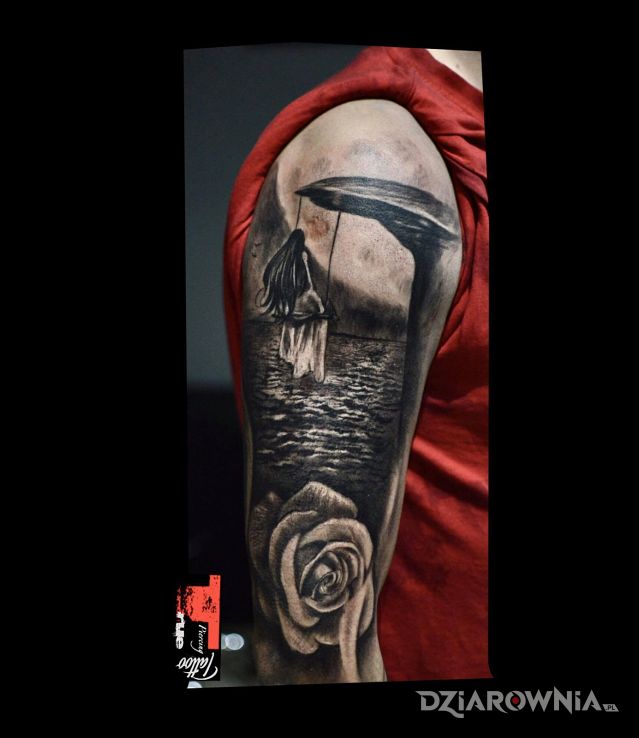 Tatuaż ciąg dalszy rękawa - rękawy