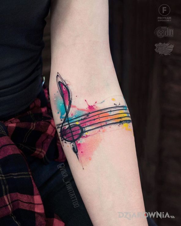 Tatuaż klucz wiolinowy - pozostałe