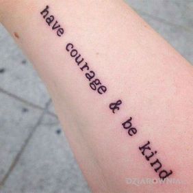 Miej odwagę / bądź miły