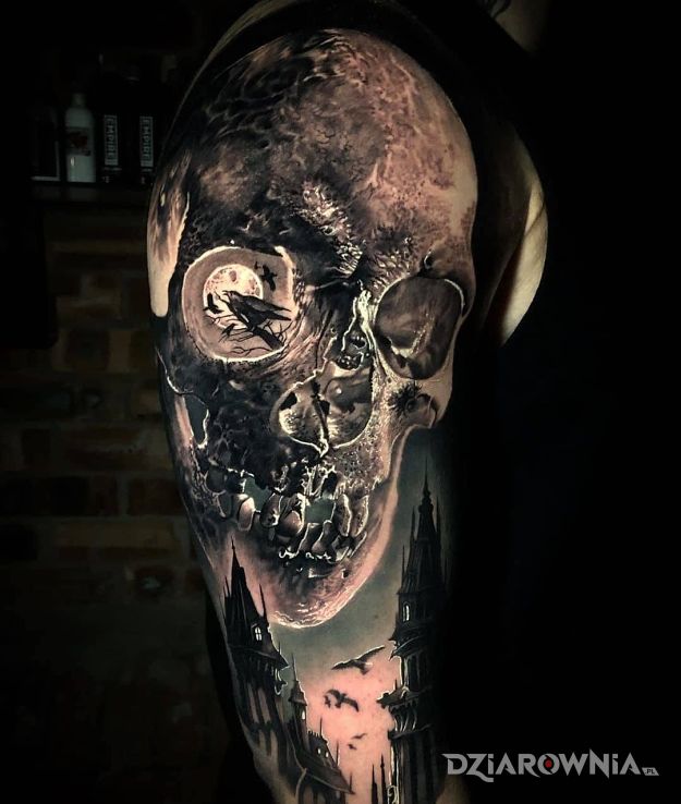 Tatuaż co ci do oka wpadło d - czarno-szare