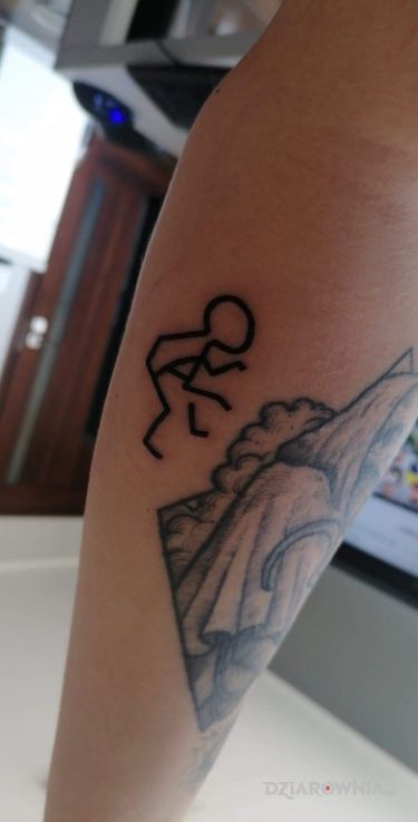 Tatuaż stickman wrestler - postacie