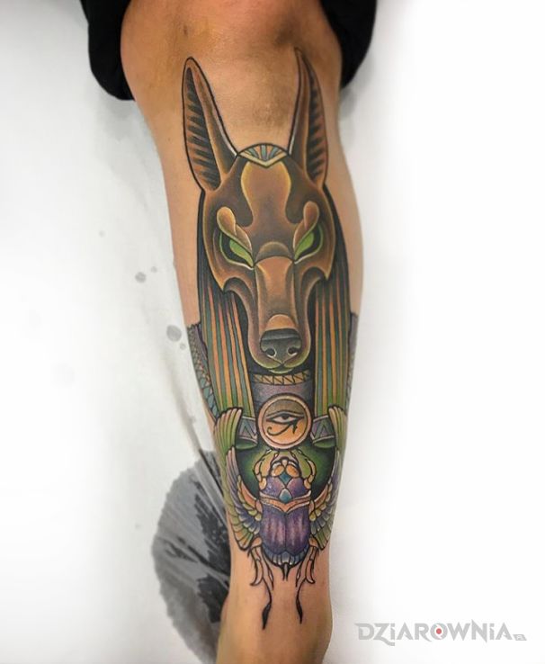 Tatuaż anubis od doktora janko - zwierzęta