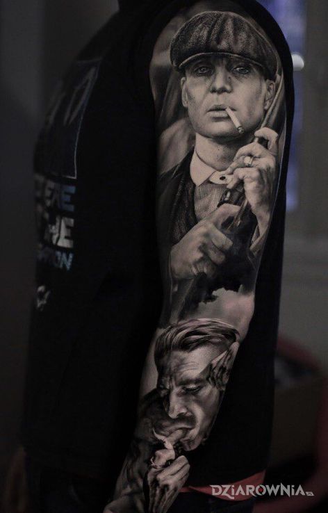 Tatuaż bracia shelby - czarno-szare