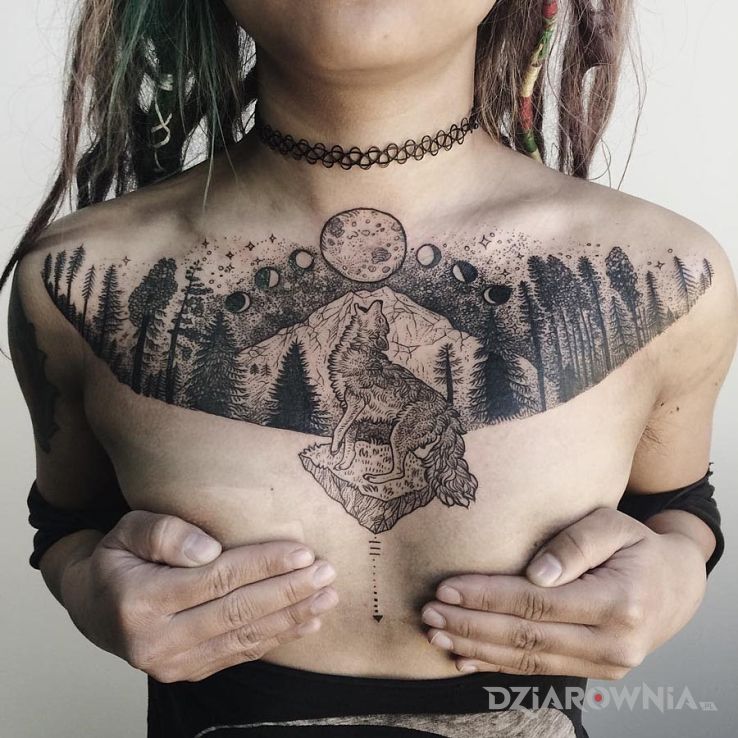 Tatuaż wilk - zwierzęta
