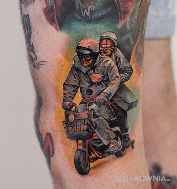 Tatuaż głupi i głupszy - postacie