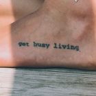 Get busy living