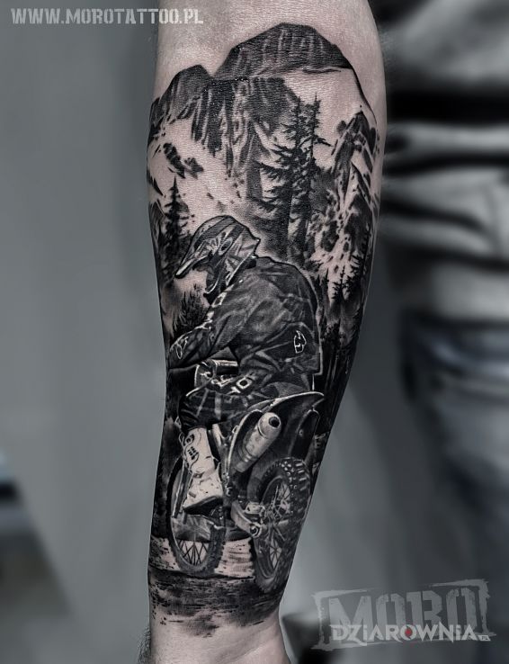 Tatuaż motocross - pozostałe