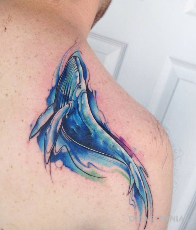 Tatuaż waleń - zwierzęta