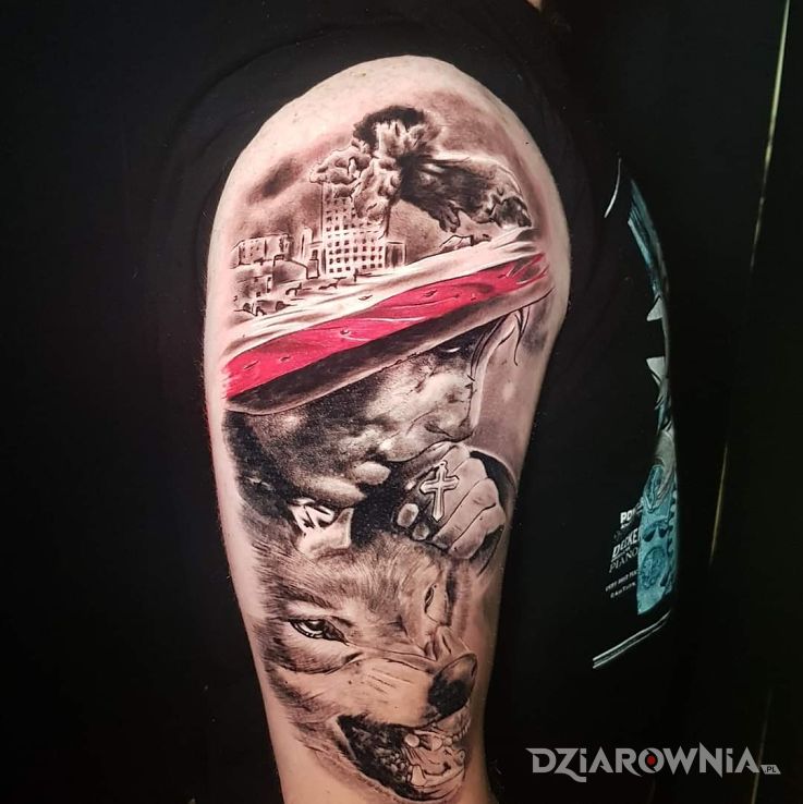 Tatuaż patriotyczny - twarze