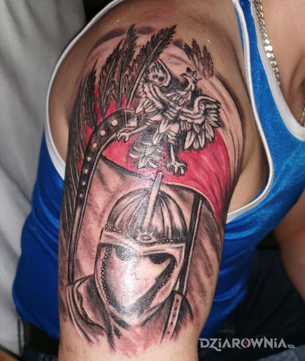 Tatuaż husaria - patriotyczne