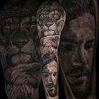 Lew w koronie cierniowej