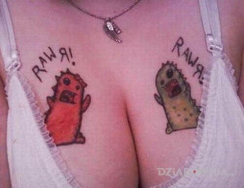 Tatuaż potworki - postacie