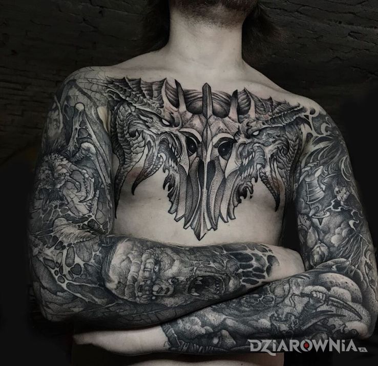 Tatuaż demoniczne plugastwa - demony