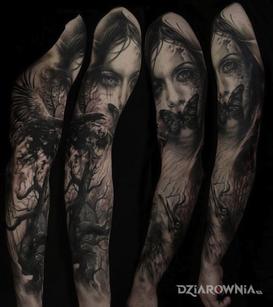 Tatuaż motyl na ustach - 3D