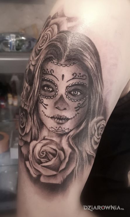 Tatuaż muerte - realistyczne