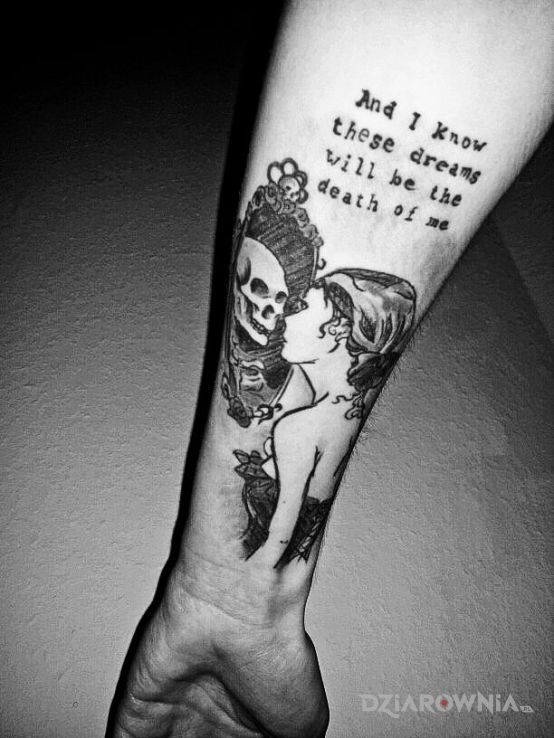 Tatuaż sny  śmierć - napisy