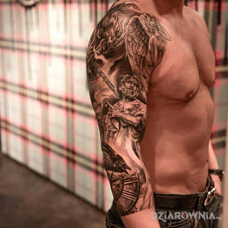 Tatuaż rękaw religijny - rękawy