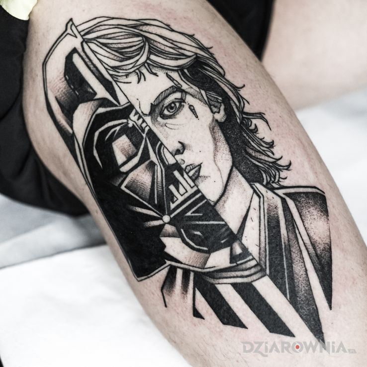 Tatuaż star wars  gwiezdne wojny  anakin skywalker  darth vader - postacie