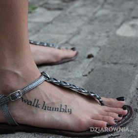 Walk humbly