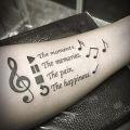 Wycena tatuażu - Wycena tatuażu - nuty i napisy
