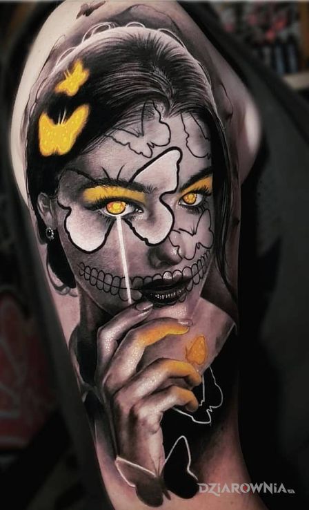 Tatuaż portret na inny sposob - realistyczne