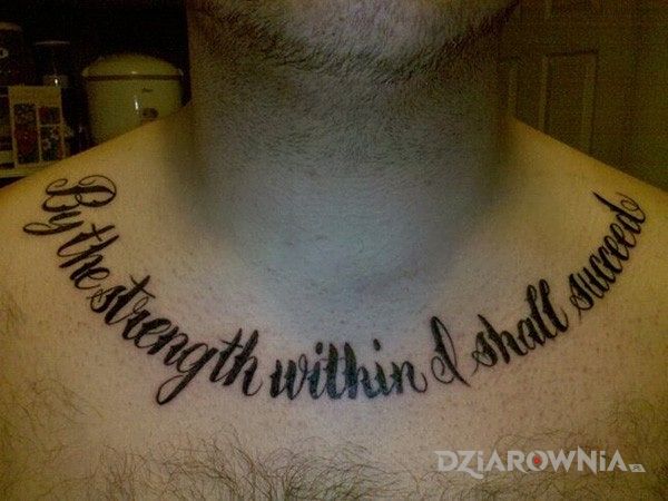Tatuaż napis też jest spoko - napisy